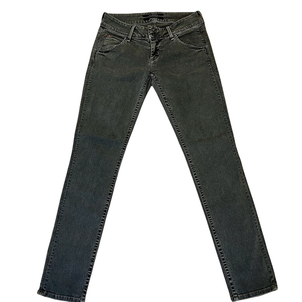 Hudson Krista Super Skinny Ankle Jeans Womens 25 Gray Low Rise Flap Pocket Indie